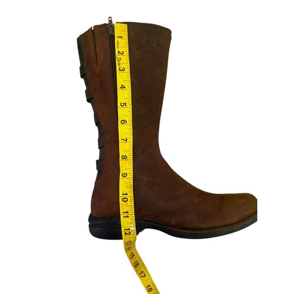 Merrel Captiva Waterproof High Boots Women 7.5 Brown Equestrian Nubuck Suede - Picture 7 of 16